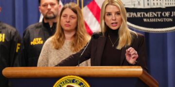 Pam Bondi in 2025