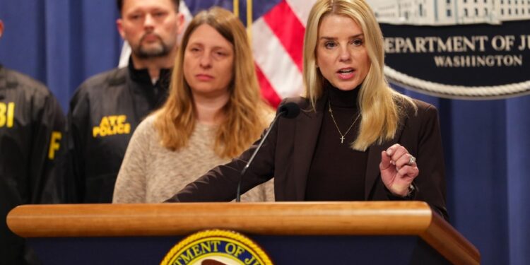 Pam Bondi in 2025