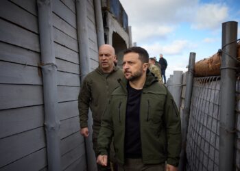 Ukraine President Volodymyr Zelenskyy held a meeting on the Security Situation and Inspected the Construction of Fortifications in the Donetsk Region, Ukraine on 19 April 2024